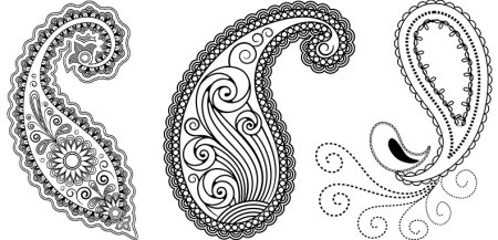 Индийский огурец узор