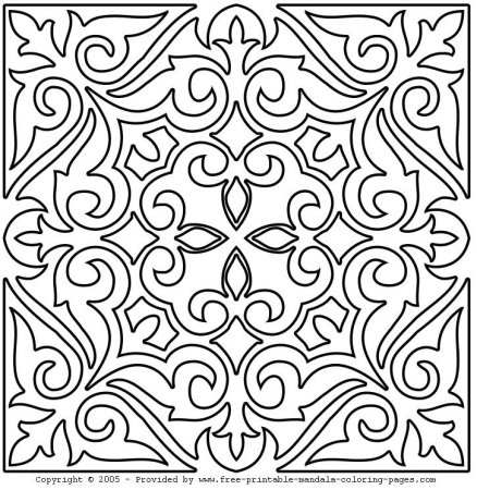 Марокканский узор трафарет