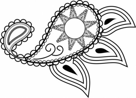 Восточные узоры карандашом