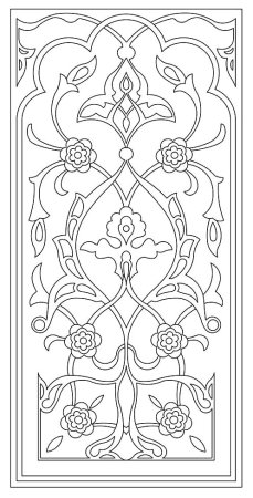 Марокканские узоры и орнаменты трафареты