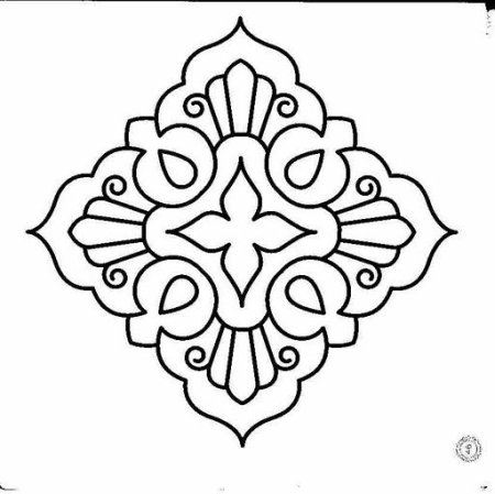 Татарский орнамент раскраска