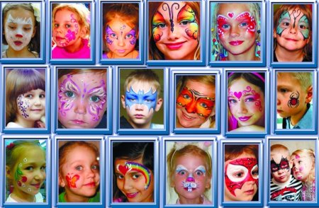 Шаблоны для аквагрима