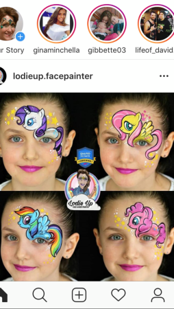 Грим для детей пони