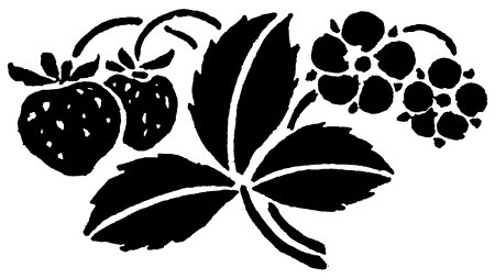 Трафарет ягодки