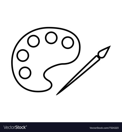 Палитра красок контур