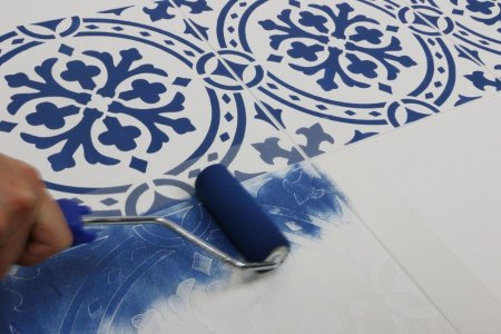 Трафарет для покраски плитки