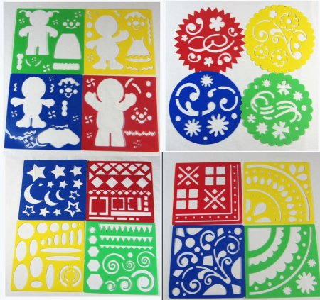 Пластиковые трафареты для рисования