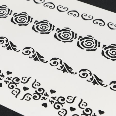 Трафарет на пластике