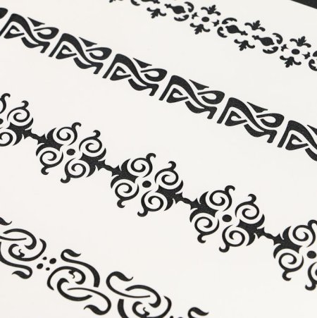 Трафарет пластик узор