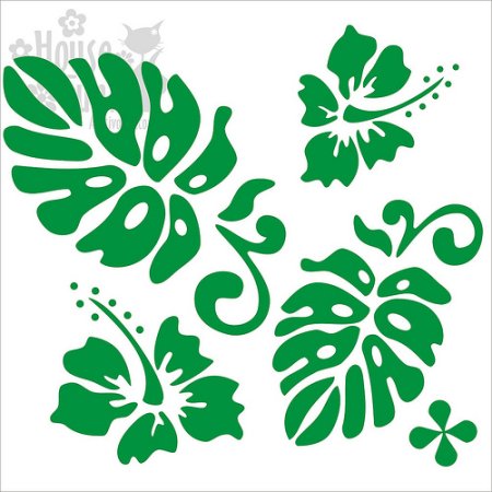 Трафареты для декора мебели листья