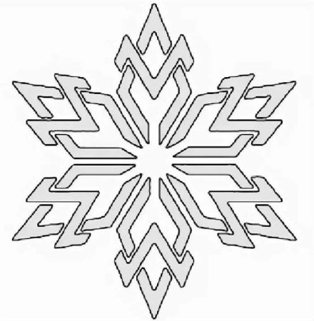 Снежинки трафареты для вырезания на окна