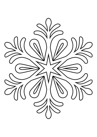 Трафарет «снежинки»