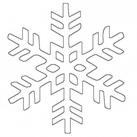 Трафарет «снежинки»