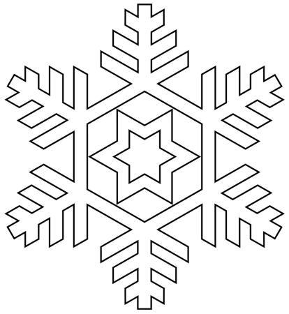 Снежинка рисунок