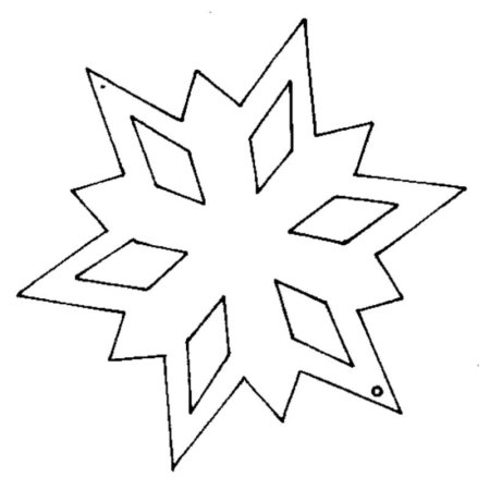Простые снежинки