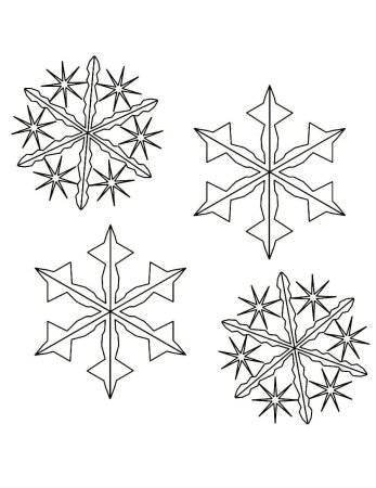 Шаблоны снежинок
