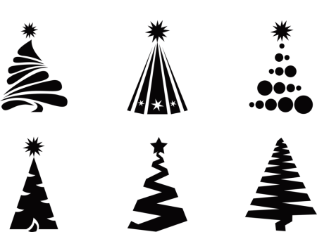 Трафарет "елка"