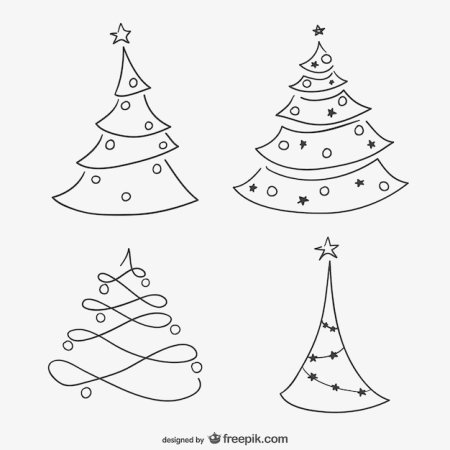 Елка раскраска