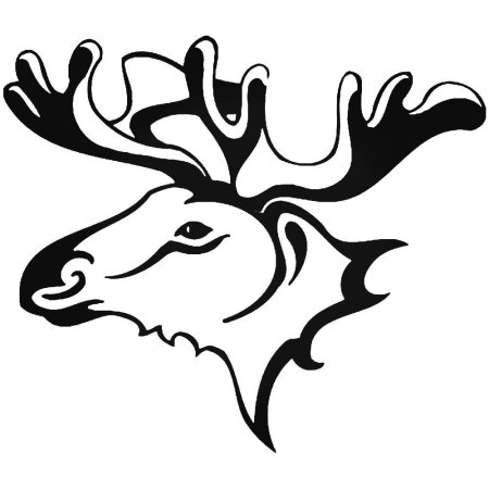 Трафарет для выжигания олень