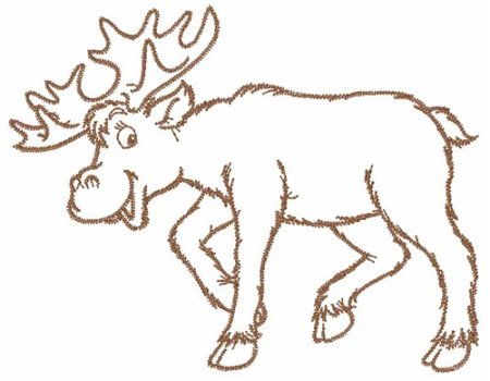 Трафарет лося для вырезания