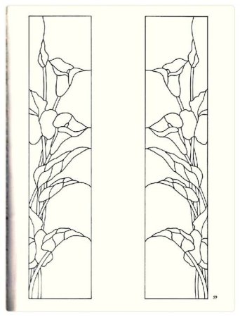 Трафареты для витражной росписи по стеклу