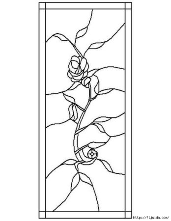 Трафареты для витражных красок по стеклу