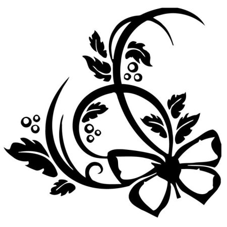 Трафарет завитки для декора