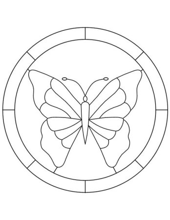 Трафарет для витража для детей