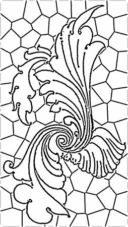 Узоры витражными красками