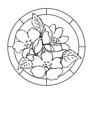 Трафареты для витражных красок