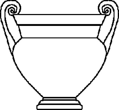 Трафарет вазы