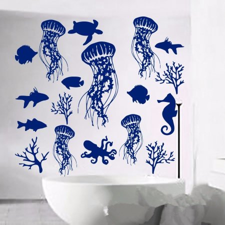 Интерьерные наклейки для ванной