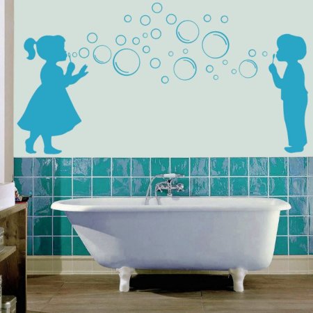 Крашеный кафель в ванной