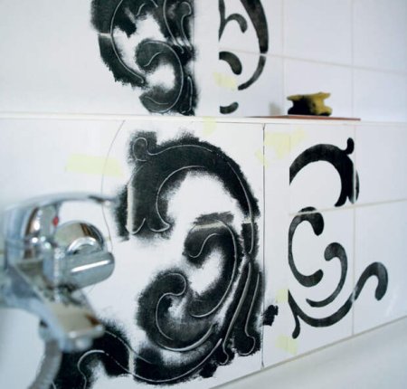 Трафареты для кафельной плитки