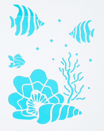 Морские трафареты для декора