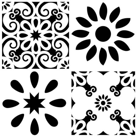 Трафареты для росписи плитки