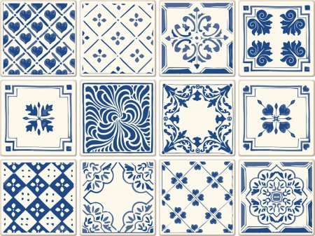 Плитка квадратная с орнаментом