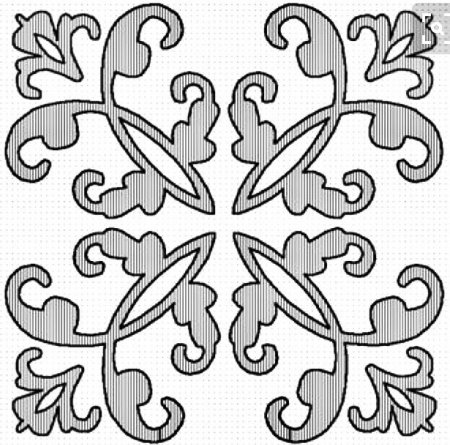 Трафарет изразцы