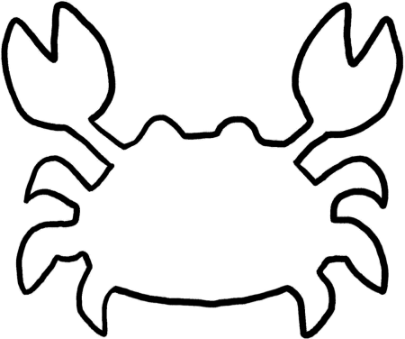 Краб трафарет