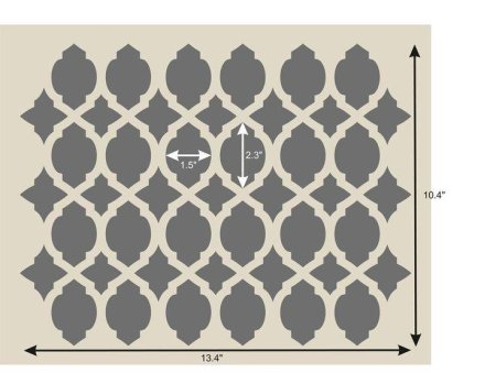 Трафарет для стен сетка