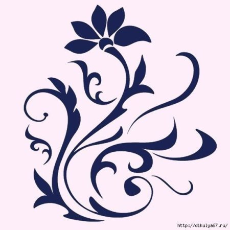 Трафареты узоров для стен