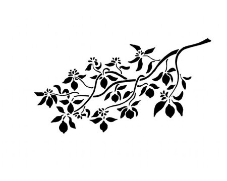 Растительные трафареты для декора