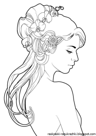Раскраски девушки
