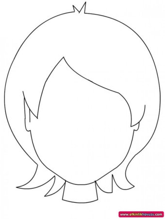 Трафарет лица для рисования