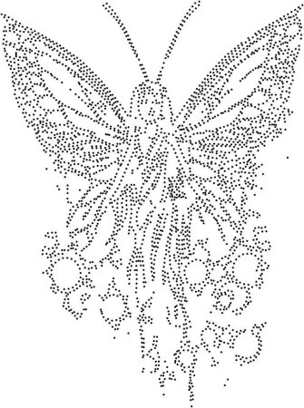 Трафареты бабочек для люневильской вышивки