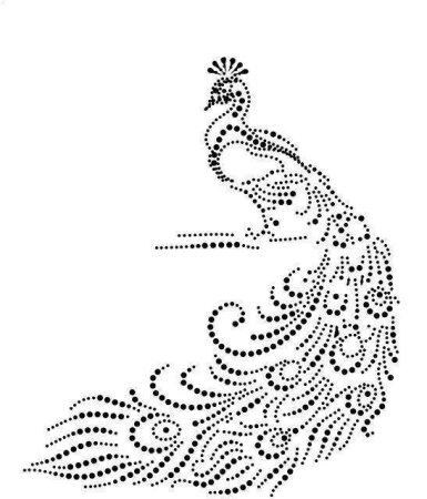 Точечная роспись трафареты