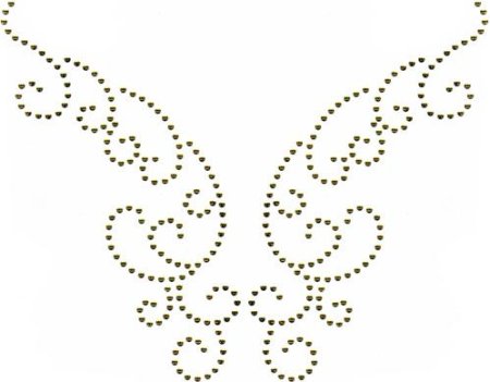 Трафареты узоров для страз