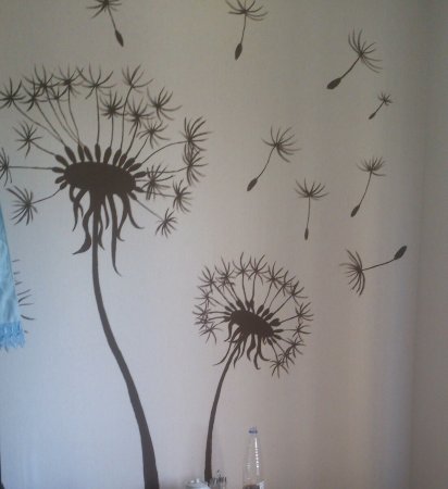 Роспись стен одуванчики