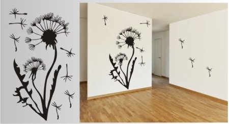 Дверь с одуванчиком