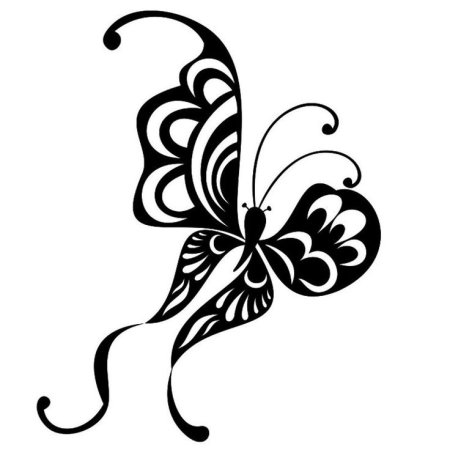 Трафареты бабочек для декора